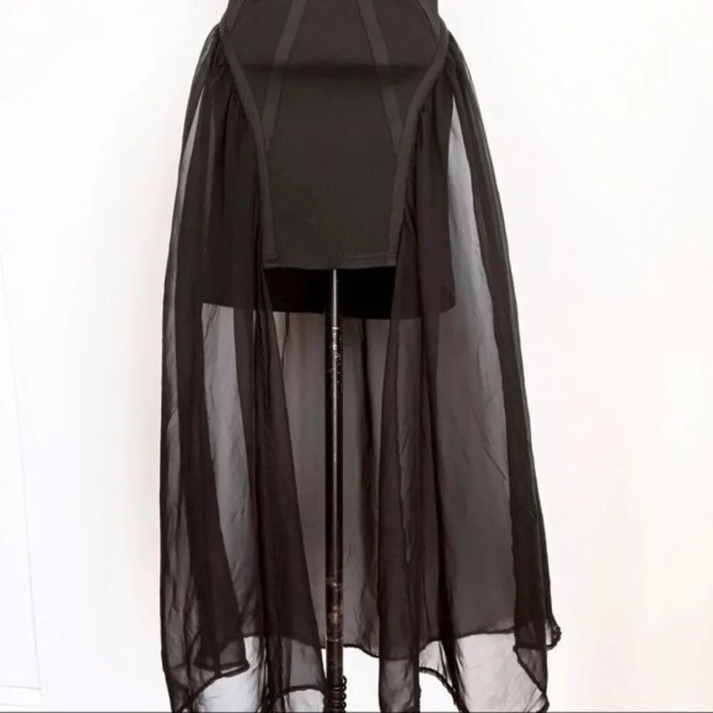 UNIF Godspeed Bandage Cut Out Sheer Maxi Dress size Small - Picture 11 of 13